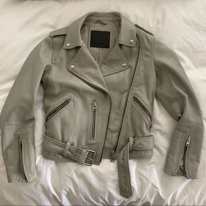 Allsaints Balfern Biker Leather Jacket size 4